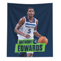 Minnesota Timberwolves 50" x 60" Anthony Edwards Wall Hanging