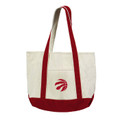 Toronto Raptors Canvas Tote with Colored Strap