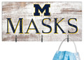 Michigan Wolverines 6" x 12" Mask Holder