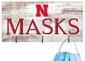 Nebraska Cornhuskers 6" x 12" Mask Holder