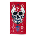 Philadelphia Phillies 30" x 60" Candy Skull Beach Towel