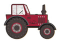 Arkansas Razorbacks 12" Tractor Cutout Sign
