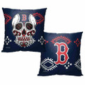 Boston Red Sox 18" x 18" Candy Skull Throw Pillow