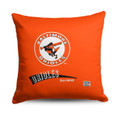 Baltimore Orioles 18" x 18" Throwback Throw Pillow