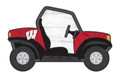 Wisconsin Badgers 12" ATV Cutout Sign