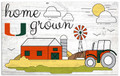 Miami Hurricanes Home Grown 11" x 19" Sign