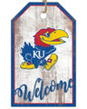 Kansas Jayhawks Welcome Team Tag 11" x 19" Sign