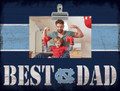North Carolina Tar Heels Best Dad Wall Art