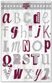 Texas A&M Aggies Alphabet 11" x 19" Sign