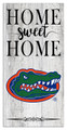 Florida Gators Home Sweet Home Whitewashed 6" x 12" Sign