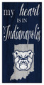 Butler Bulldogs My Heart State 6" x 12" Sign