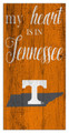 Tennessee Volunteers My Heart State 6" x 12" Sign