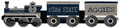 Utah State Aggies Train Cutout 6" x 24" Sign