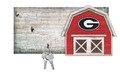 Georgia Bulldogs 6" x 12" Team Barn Key Holder Sign