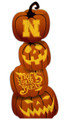 Nebraska Cornhuskers Pumpkin Stack 31" Leaner