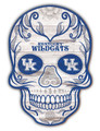Kentucky Wildcats 12" Sugar Skull Sign