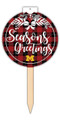 Michigan Wolverines Seasons Greetings with Stake