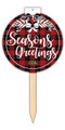 North Dakota State Bison Seasons Greetings with Stake