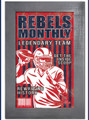 Mississippi Rebels Team Monthly 11" x 19" Framed Sign