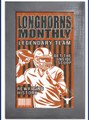 Texas Longhorns Team Monthly 11" x 19" Framed Sign
