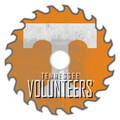 Tennessee Volunteers 12" Rustic Circular Saw Sign