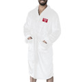 Southern Methodist Mustangs White Out Men's Silk Touch Robe