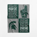 Michigan State Spartans 40" x 50" Domino Swaddle Blanket