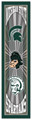 Michigan State Spartans 6" x 24" Throwback Sign