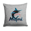 Miami Marlins 16" Logo Sweatshirt Pillow