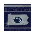 Penn State Nittany Lions Coordinates 10" x 10" Sign