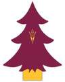 Arizona State Sun Devils 12" Team Color Desktop Tree