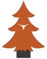 Texas Longhorns 6" Team Color Desktop Tree