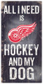 Detroit Red Wings Hockey & My Dog Sign