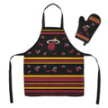 Miami Heat Press Apron & BBQ Mitt Set