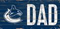 Vancouver Canucks 6" x 12" Dad Sign