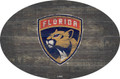 Florida Panthers 46" Distressed Wood Oval Sign