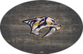 Nashville Predators 46" Distressed Wood Oval Sign