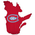 Montreal Canadiens 12" Team Color Logo State Sign