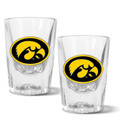 Iowa Hawkeyes 2 oz. Prism Shot Glass Set