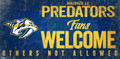 Nashville Predators Fans Welcome Sign