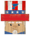 St. Louis Blues 19" x 16" Patriotic Head