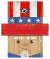 Dallas Stars 6" x 5" Patriotic Head
