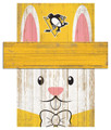 Pittsburgh Penguins 6" x 5" Easter Bunny Head