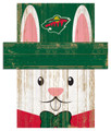 Minnesota Wild 6" x 5" Easter Bunny Head