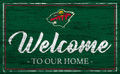 Minnesota Wild Team Color Welcome Sign
