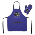 Baltimore Ravens Personalized Apron & BBQ Mitt Set
