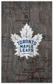 Toronto Maple Leafs 11" x 19" City Map Sign