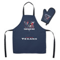 Houston Texans Personalized Apron & BBQ Mitt Set