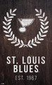 St. Louis Blues 11" x 19" Laurel Wreath Sign