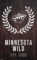 Minnesota Wild 11" x 19" Laurel Wreath Sign